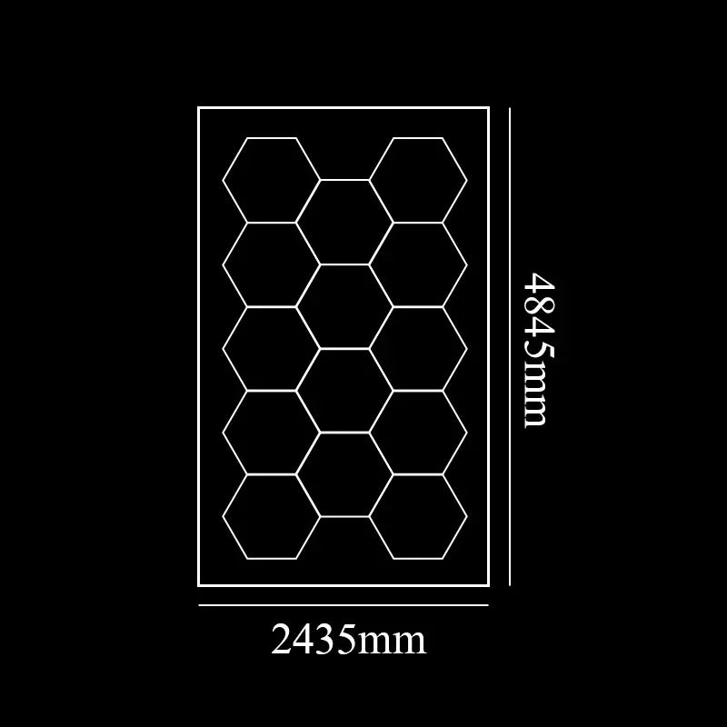 Premium Honeycomb Hexagon LED Ceiling Light For Garage Workshop