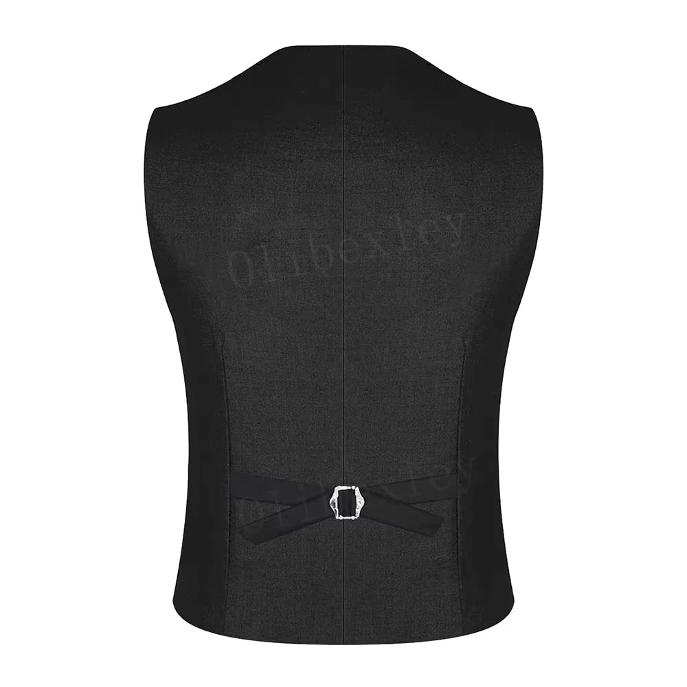 Olibexley Luxury Men's Suit Vest Slim Fit Waistcoat For Wedding