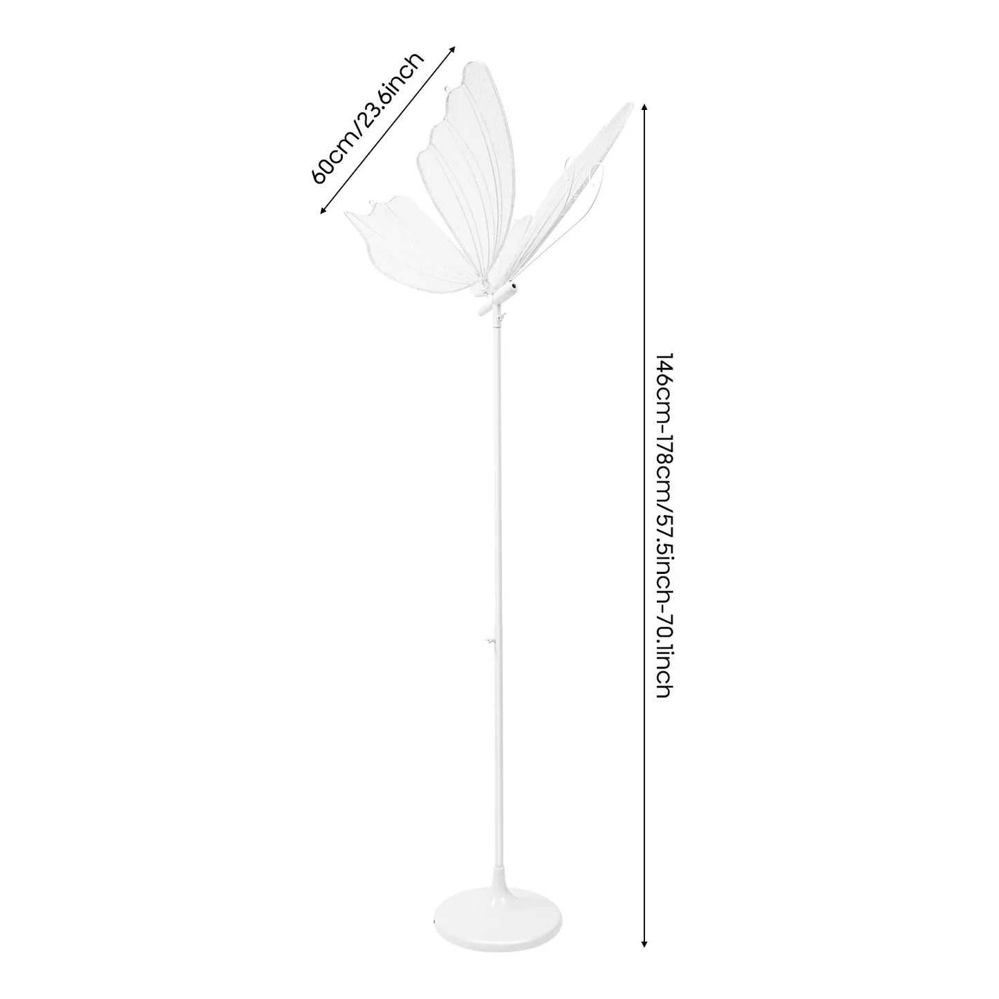 Bymaocar Butterfly LED Wedding Lights Adjustable Floor Lamps For Decor