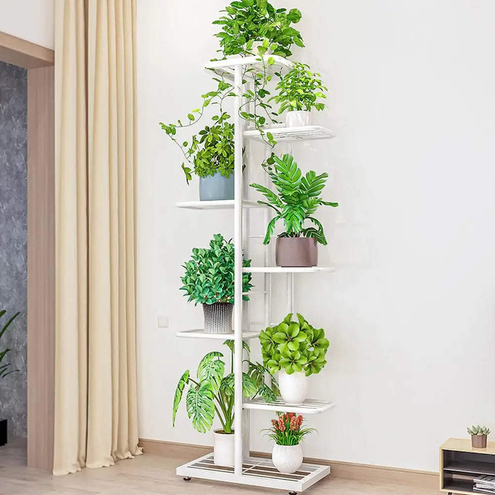TWISTER.CK 7/8 Tiers Garden Plant Stand Metal Tiered Shelf
