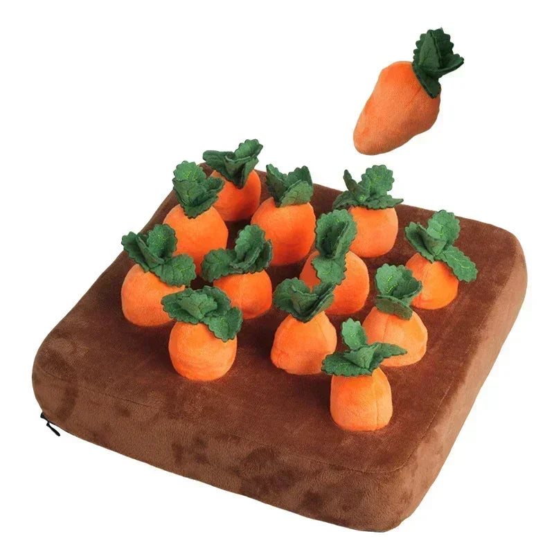 Dog Toys Snuffle Mat Plush Carrot Toy Set
