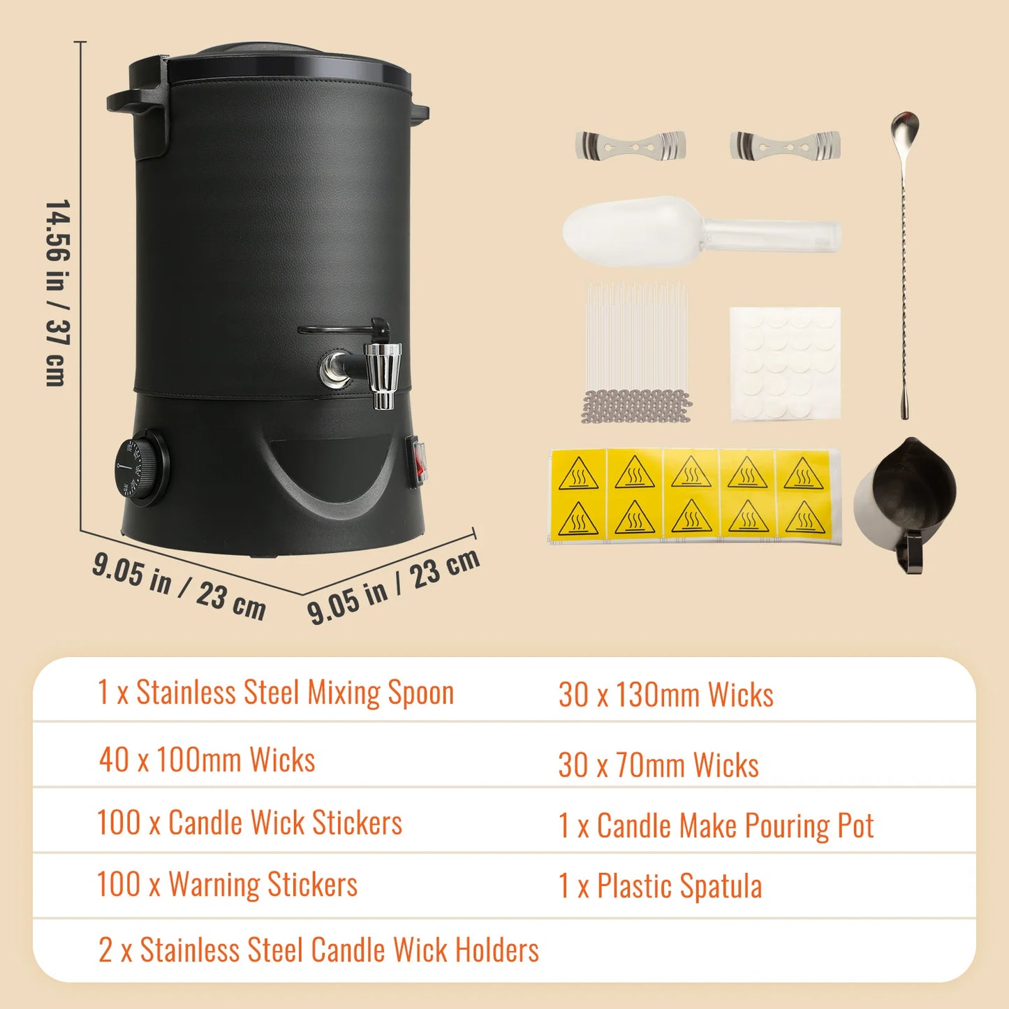 SucceBuy Wax Melter For Candle Making Electric Pot
