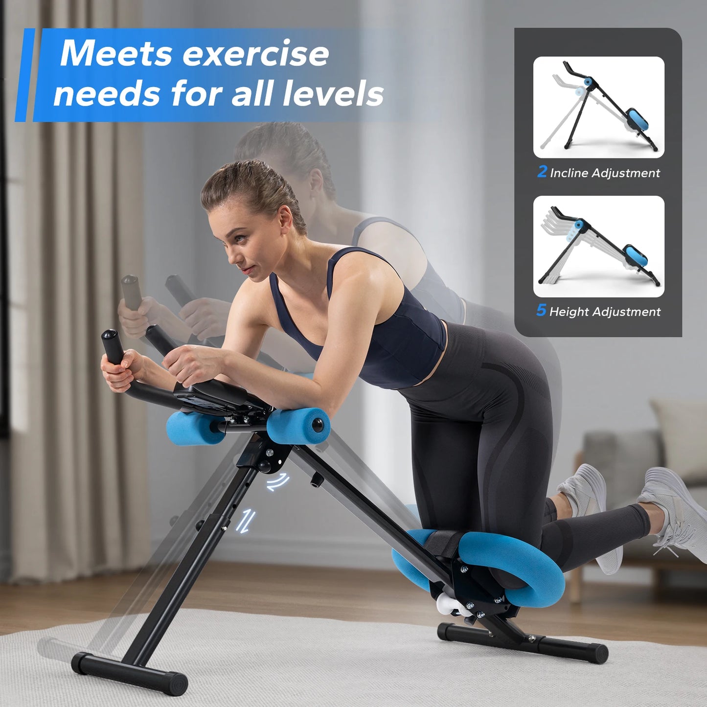 MERACH Ab Machine Adjustable Trainer For Core And Ab Workouts