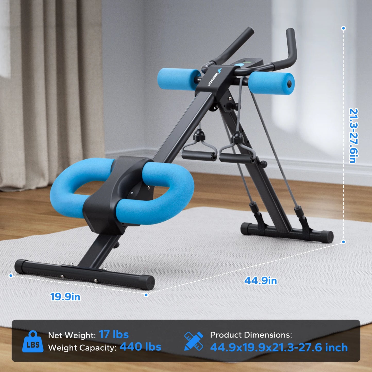 MERACH Ab Machine Adjustable Trainer For Core And Ab Workouts