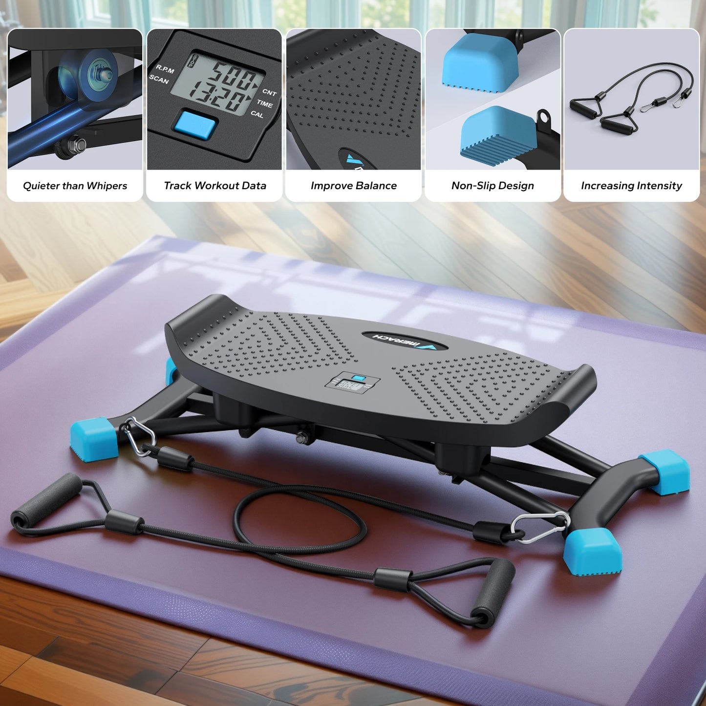 MERACH Simulated Ski Training Machine For Full Body Cardio