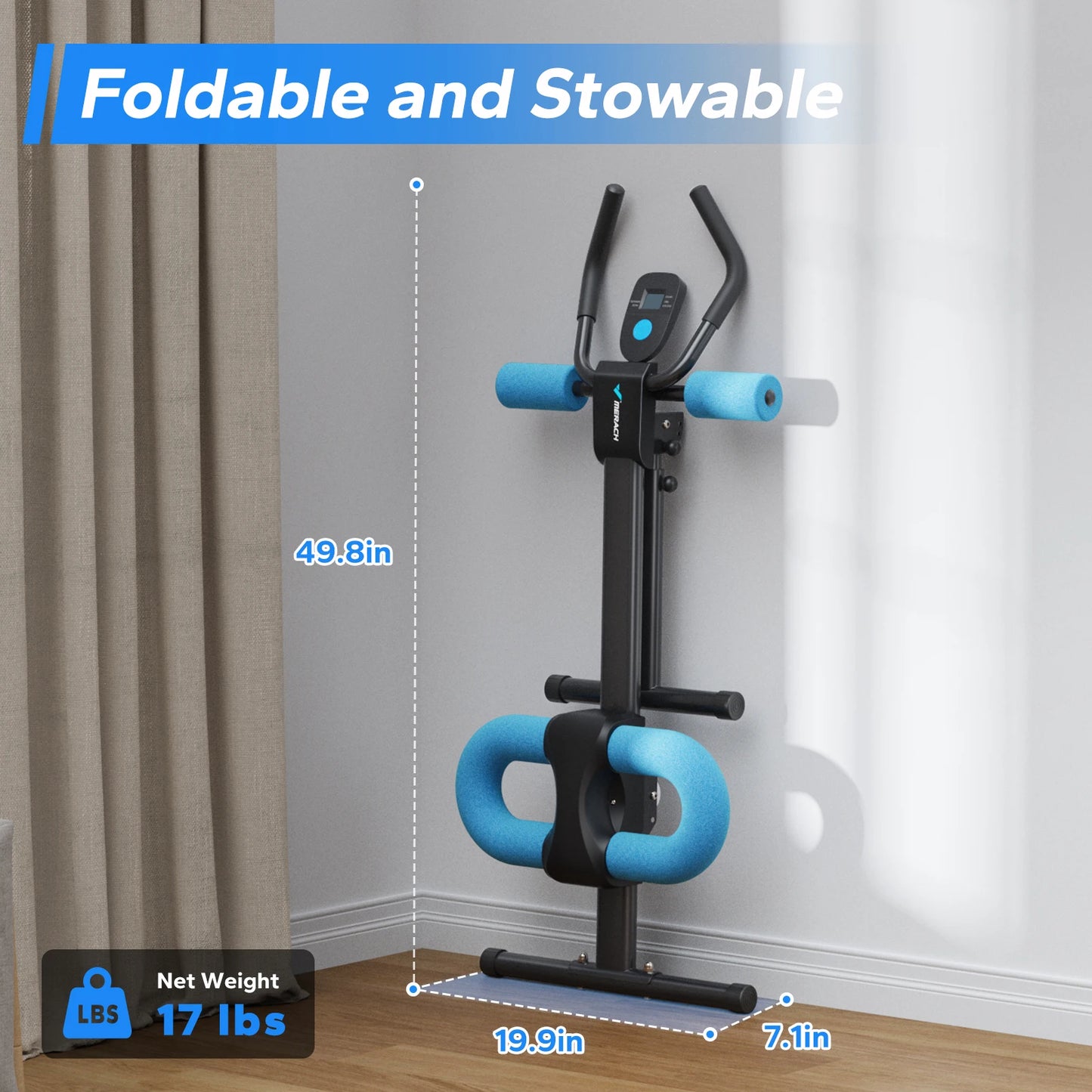 MERACH Ab Machine Adjustable Trainer For Core And Ab Workouts