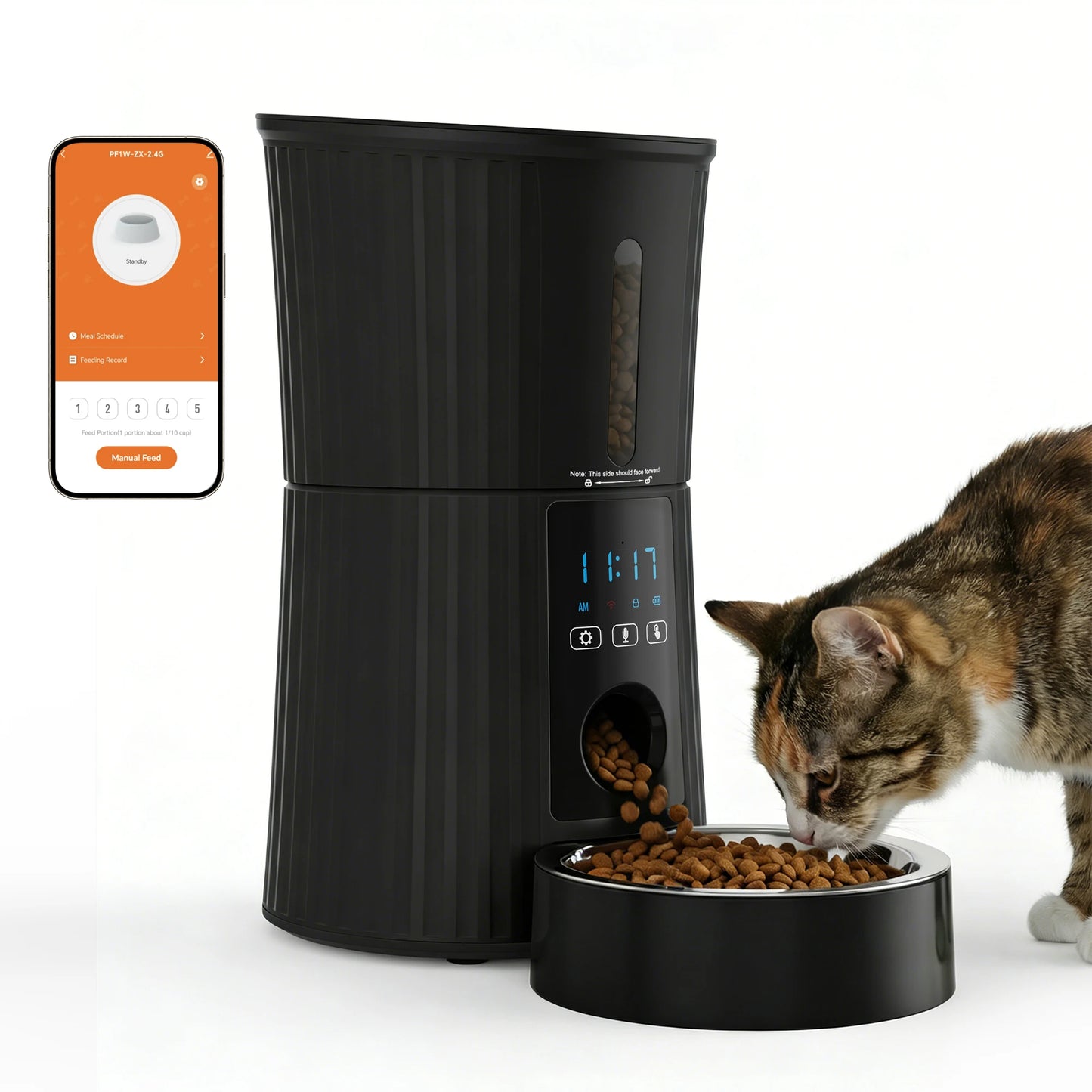 Automatic WiFi Cat Feeder With App Control And Programmable Timer