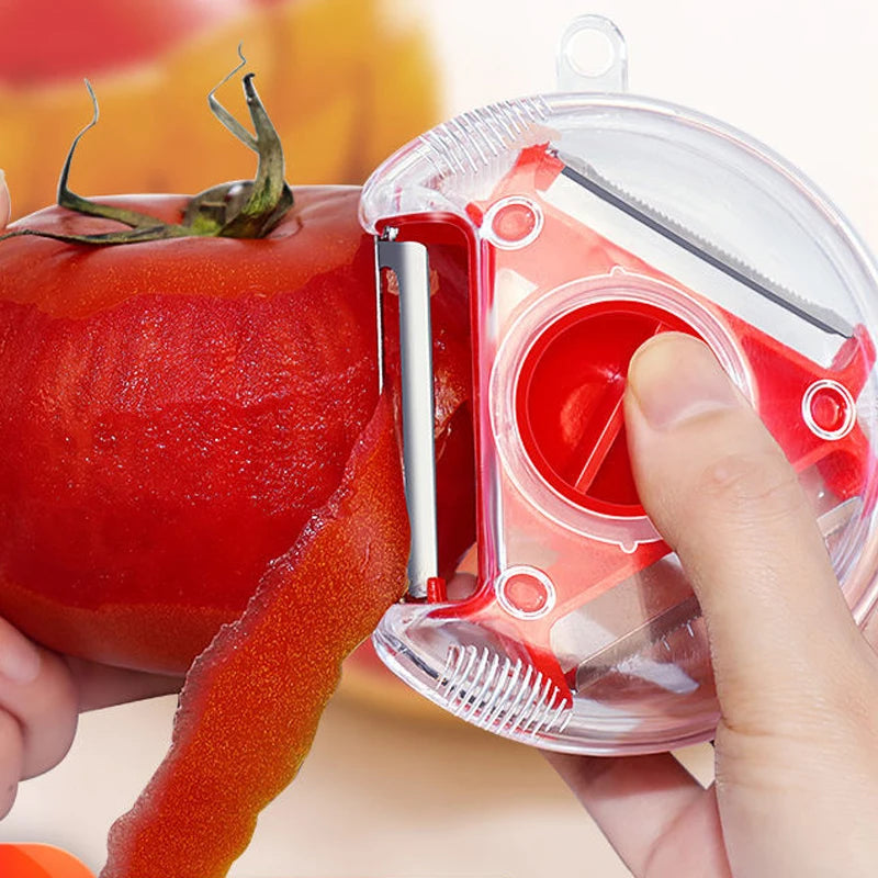 YOCITY 3 In 1 Magic Trio Peeler Set Slicer Shredder Julienne Cutter
