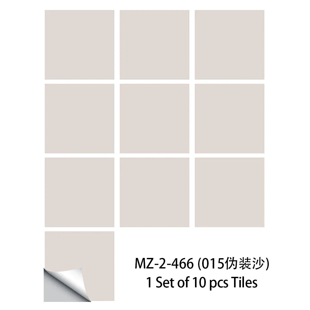 Diamond Tile Sticker Set 10 Pieces Peel And Stick Kitchen Backsplash Waterproof