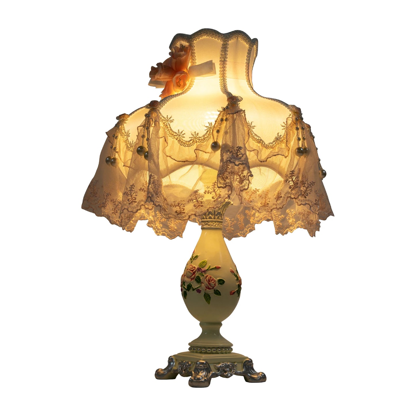 Princess Style LED Table Lamp Romantic Bedroom Decor