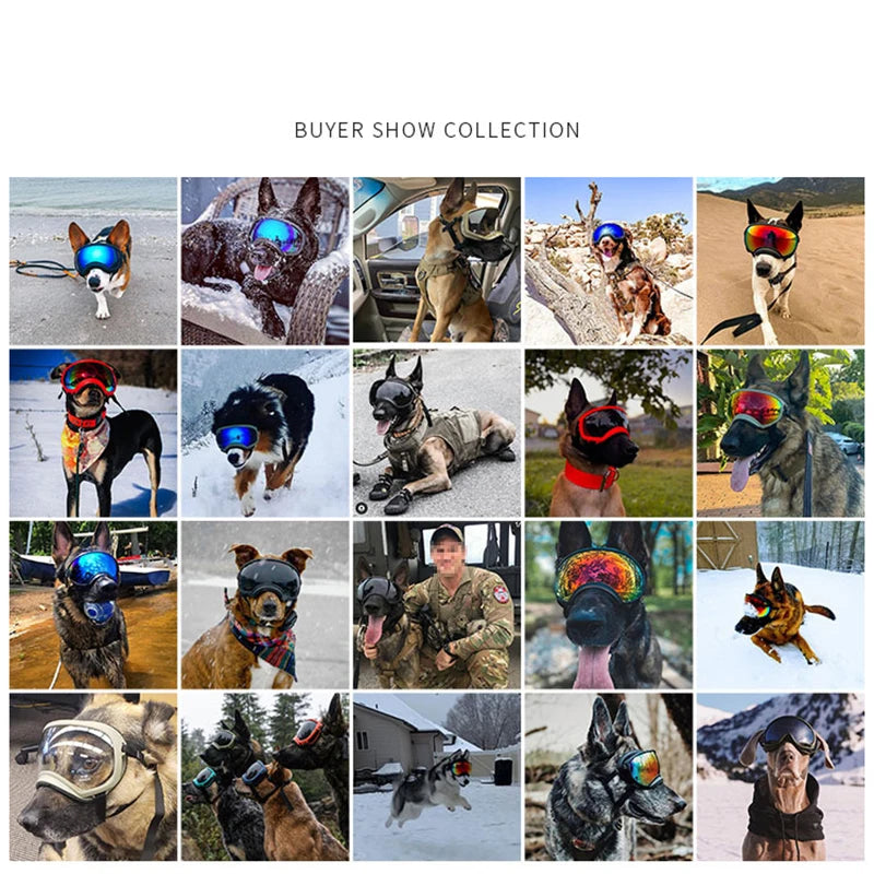 PETRAVELCN Dog Goggles Anti UV Sunglasses For Travel