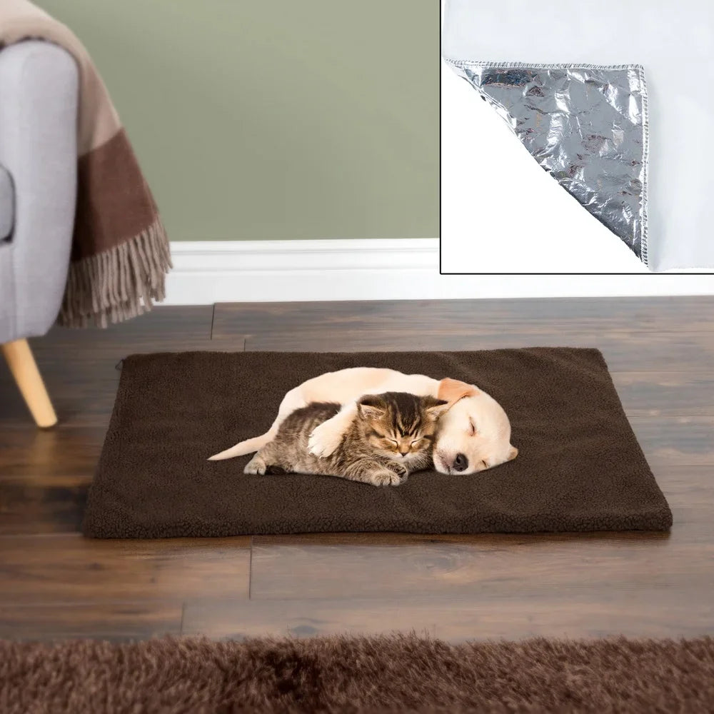 Self-Heating Pet Pad for Dogs and Cats with Washable Cover