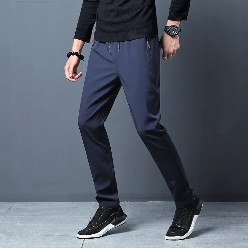 Snow Pinnacle Mens Casual Stretch Jogger Pants Elastic Waist