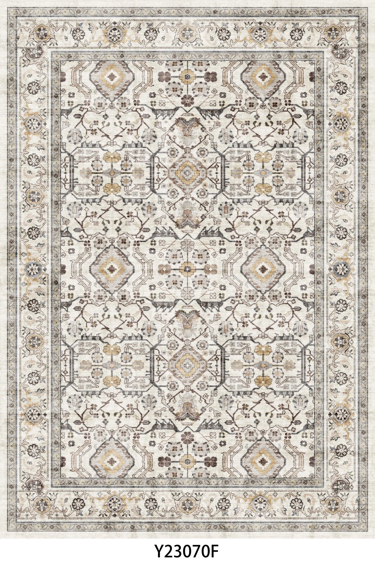 NONEDesign Kilim Rug Vintage Ethnic Floor Mat for Living Room