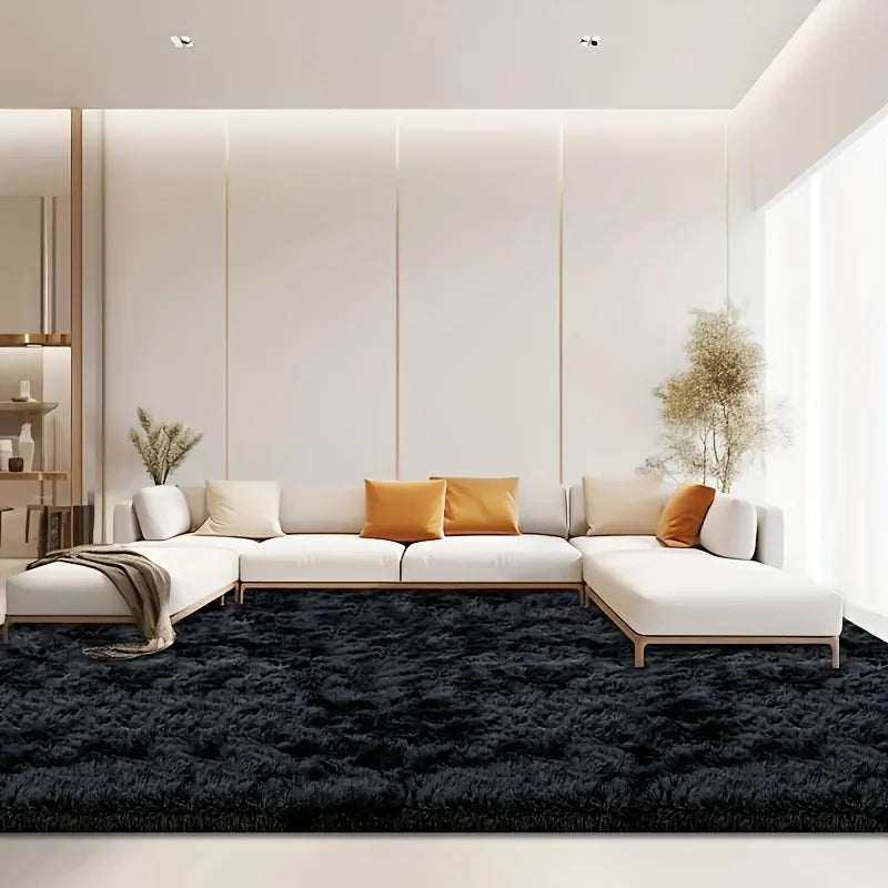NONED Plush Area Rug Geometric For Living Room And Bedroom