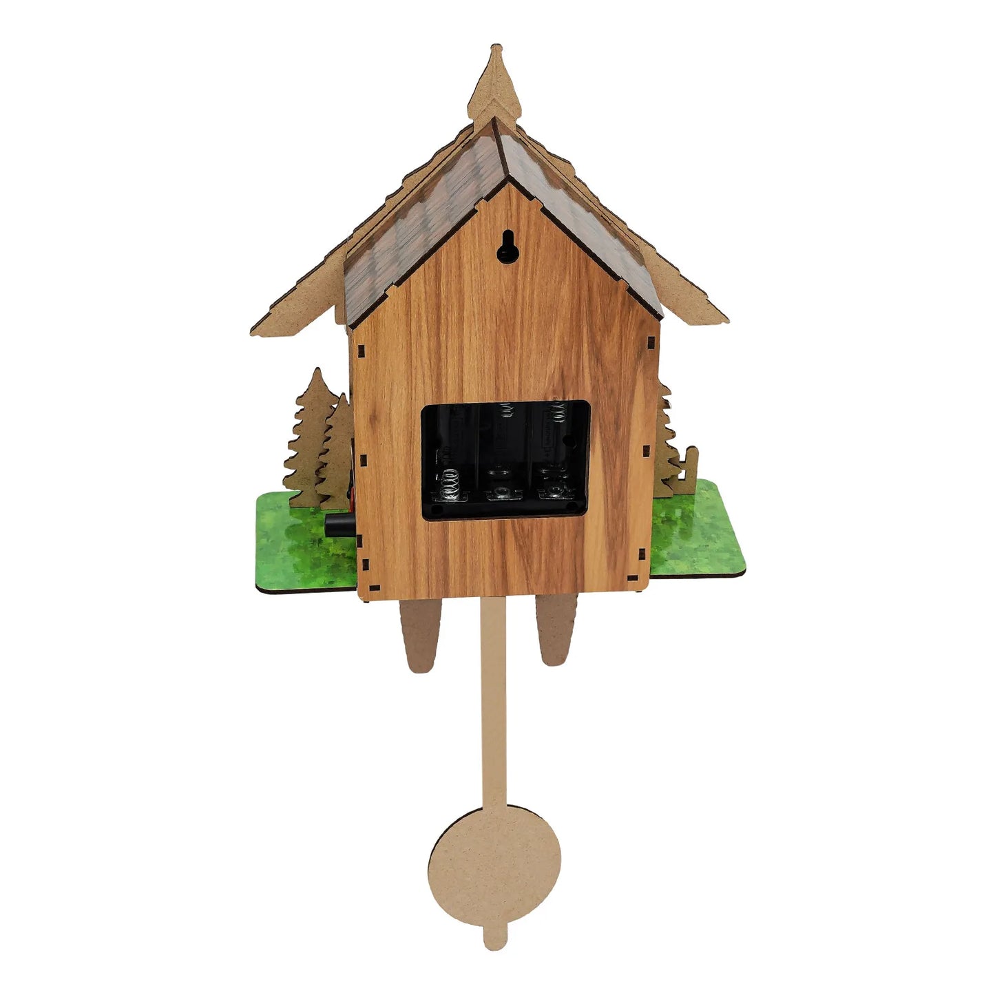 Traditional Wooden Cuckoo Wall Clock With Quartz Pendulum Design