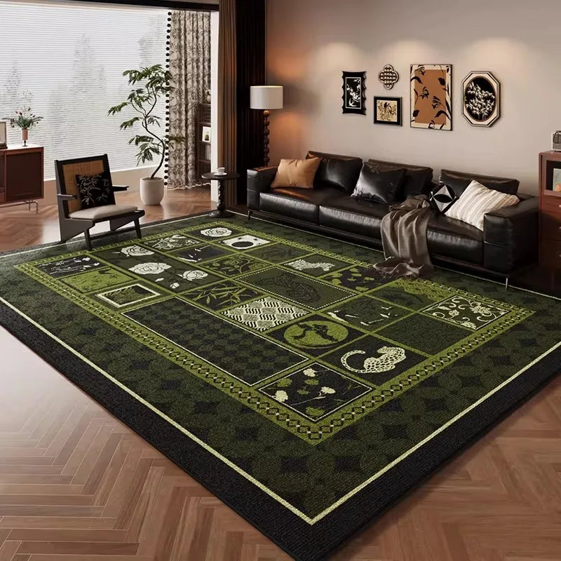 Facaishu Living Room Rug Cat Pattern Soft Cute Fleece Carpet