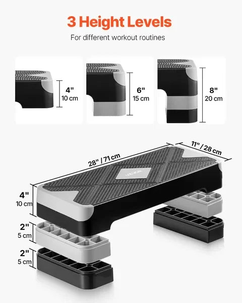 AeroExercise Step Platform for Home Gym Cardio Workouts