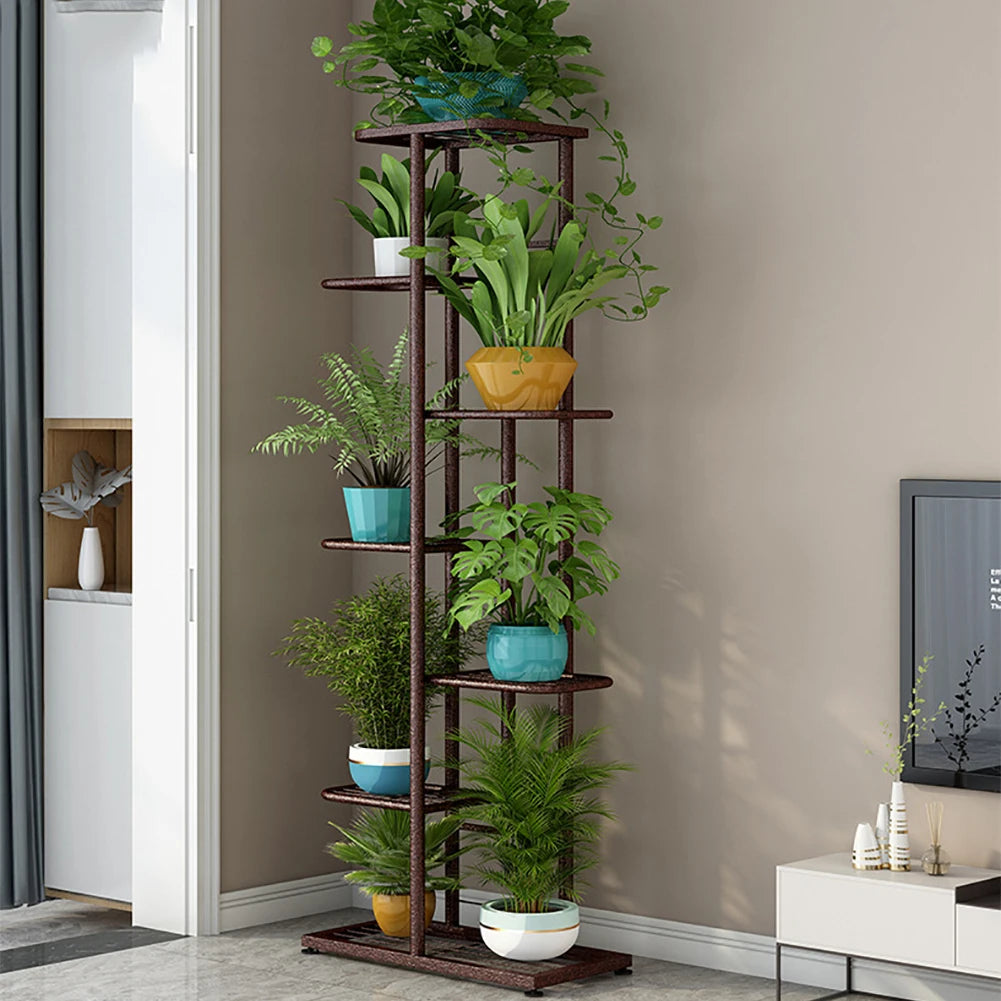TWISTER.CK 7/8 Tiers Garden Plant Stand Metal Tiered Shelf