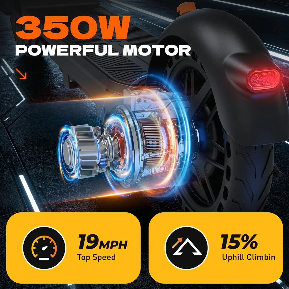 HeroPick C8 Adult Electric Scooter 350W Foldable 19 MPH Long Range US Stock