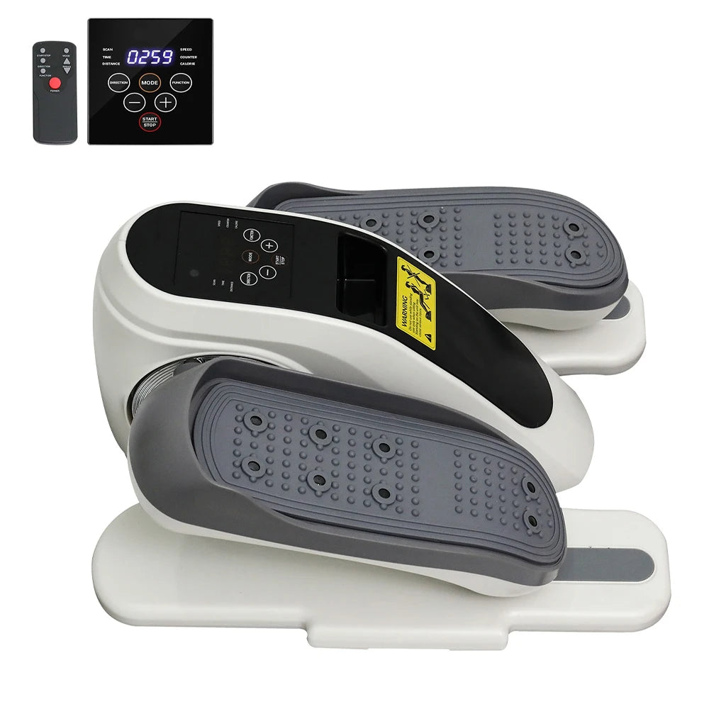 Under Desk Elliptical Mini Leg Exerciser With LCD Screen Remote