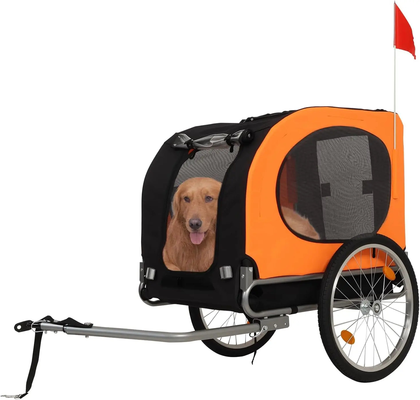 Twister Ck Foldable Dog Bike Trailer With Reliable Wheel Coupler