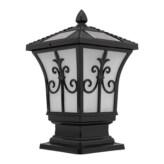 Bymaocar Outdoor Solar Post Light 85 To 265V With Remote