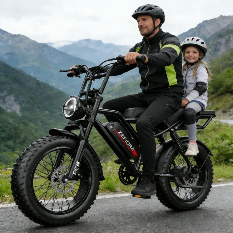 ZEFIORA Mountain Electric Bike UL2849 Certified Lightweight Aluminum Frame