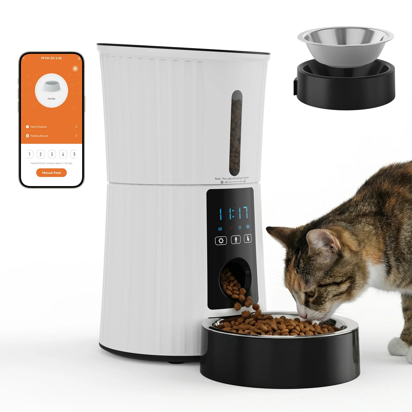Automatic WiFi Cat Feeder With App Control And Programmable Timer
