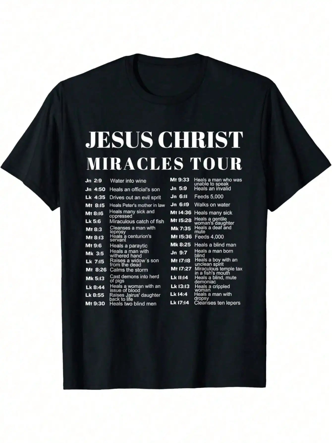 MNHK Jesus Christ Miracles Tour Graphic Shirt