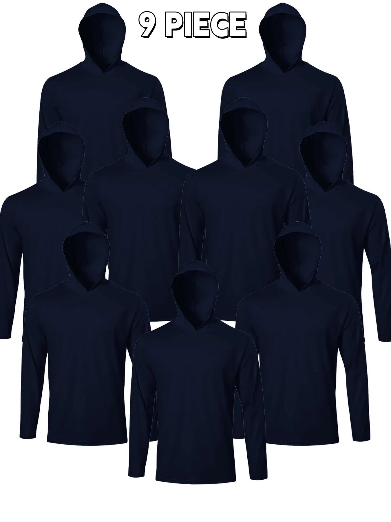 Men's Hooded Long Sleeve Shirts Breathable Workout Tees