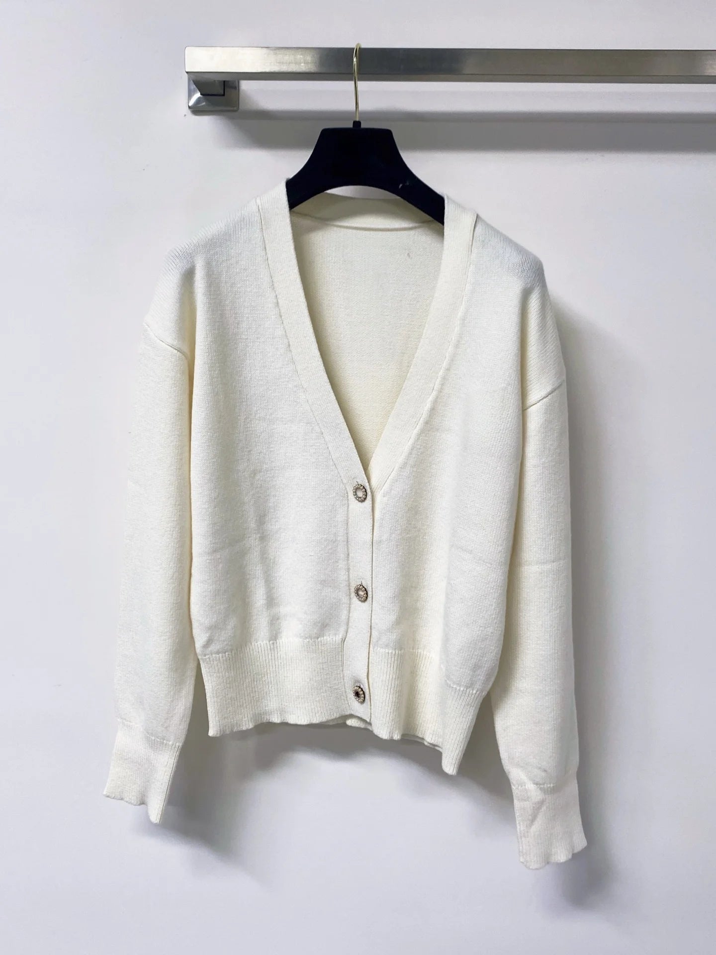 Women's Loose Knitted Long Sleeve Button Front Cardigan