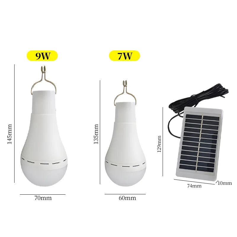 LED Solar USB Charged Waterproof Hanging Emergency Lamp