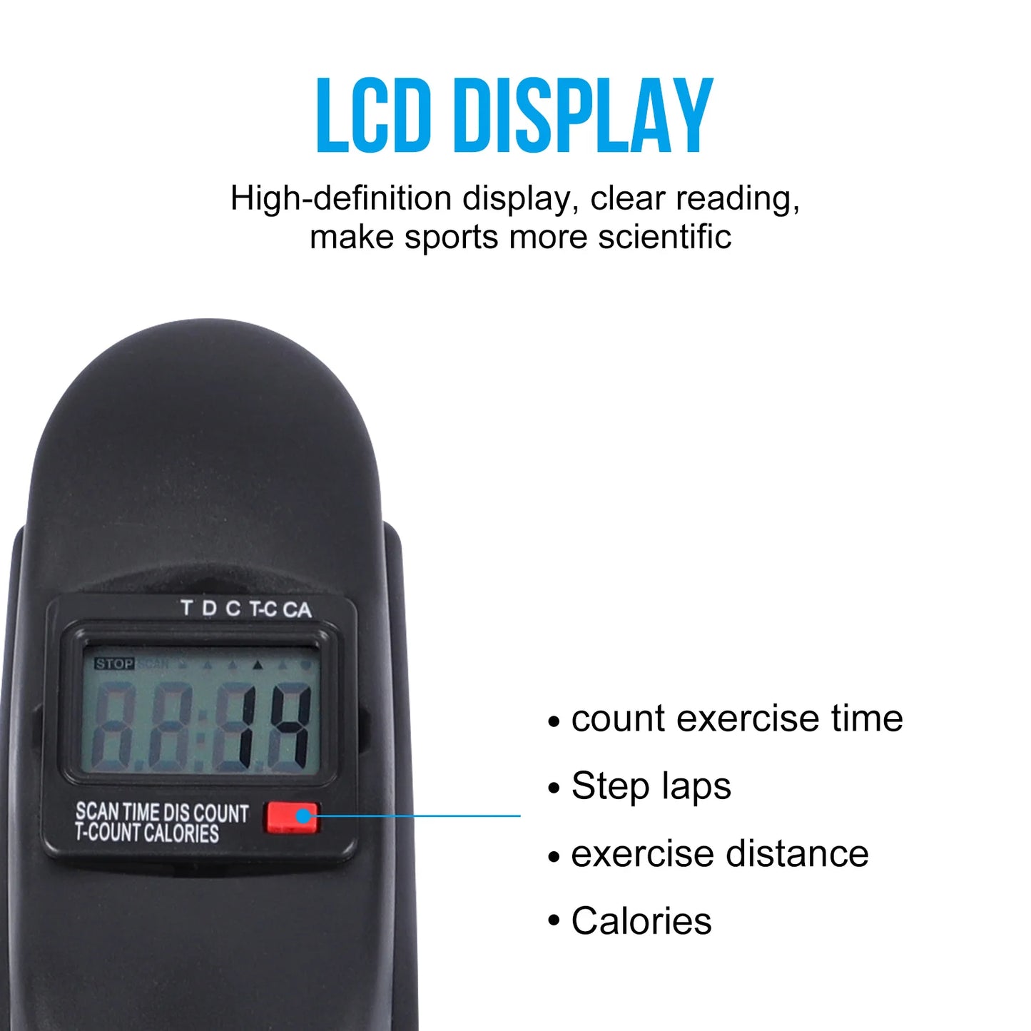 Under Desk Pedal Exerciser Mini Exercise Bike With LCD