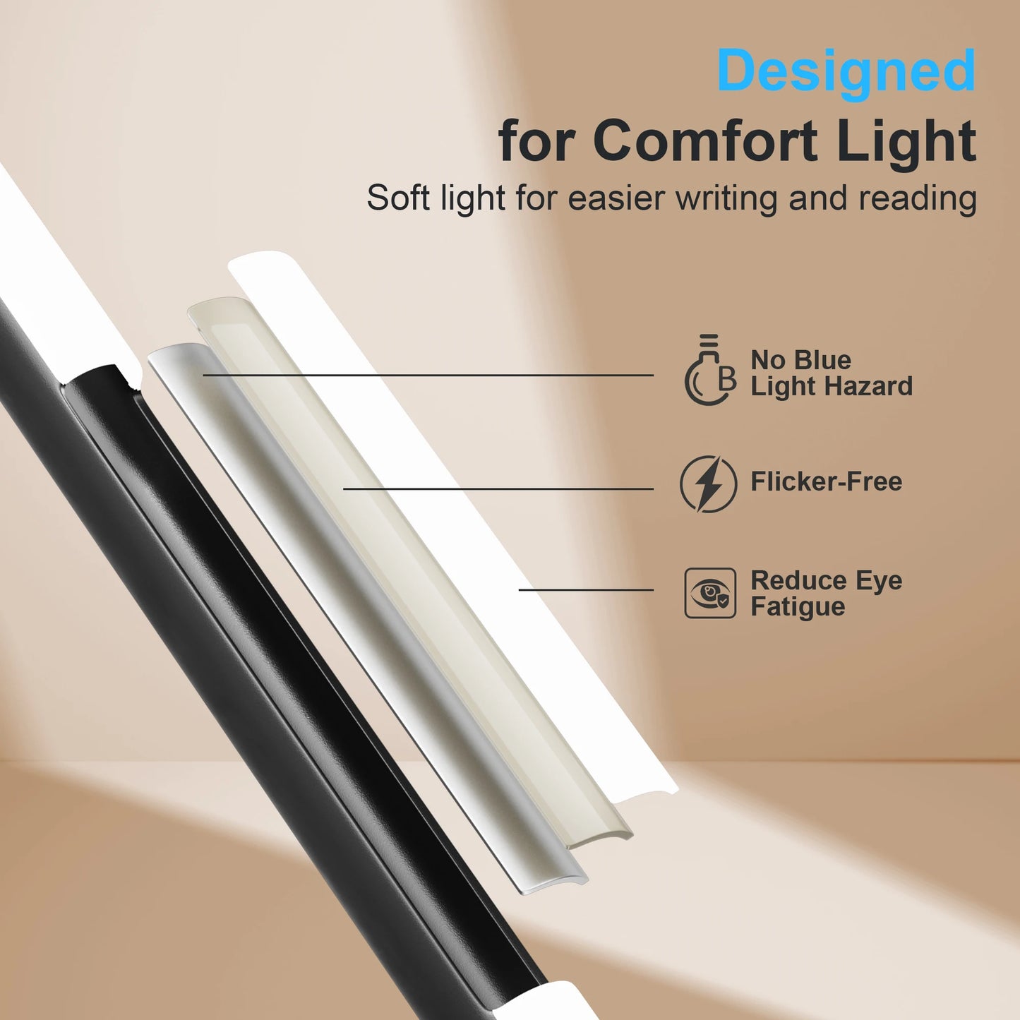 Dimmable Floor Lamp With Three Temperature Settings