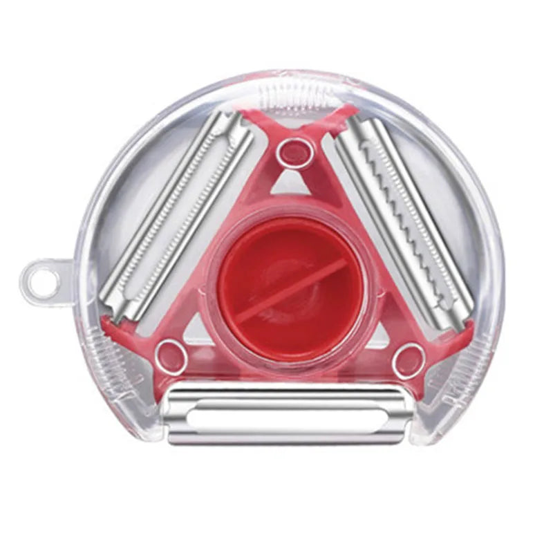 YOCITY 3 In 1 Magic Trio Peeler Set Slicer Shredder Julienne Cutter