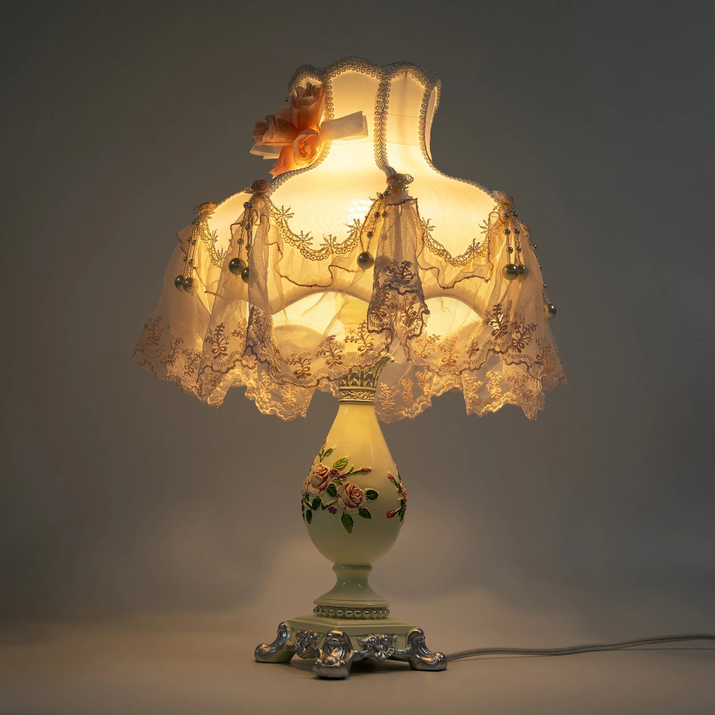 Princess Style LED Table Lamp Romantic Bedroom Decor