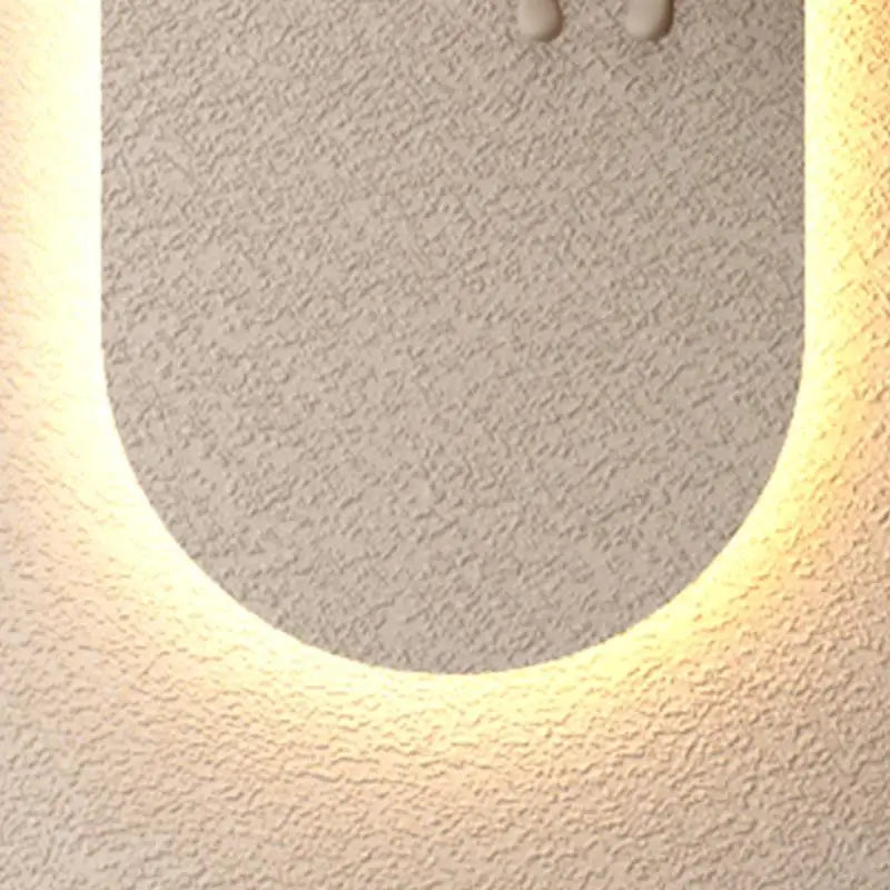 Adjustable Three Color LED Sandstone Wall Decor Simulated Plants Remote