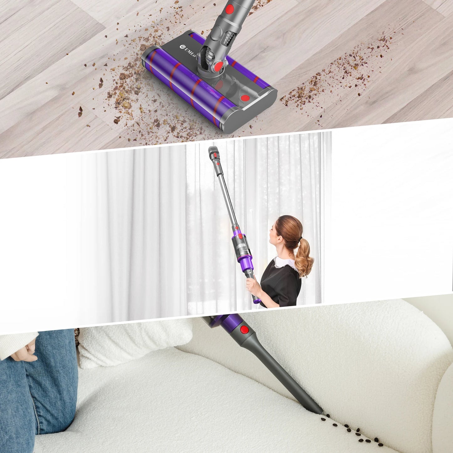 INSE UMLO V102 Cordless Vacuum Cleaner For Home Pet Hair