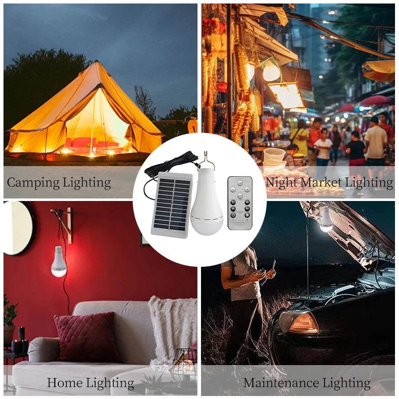 LED Solar USB Charged Waterproof Hanging Emergency Lamp