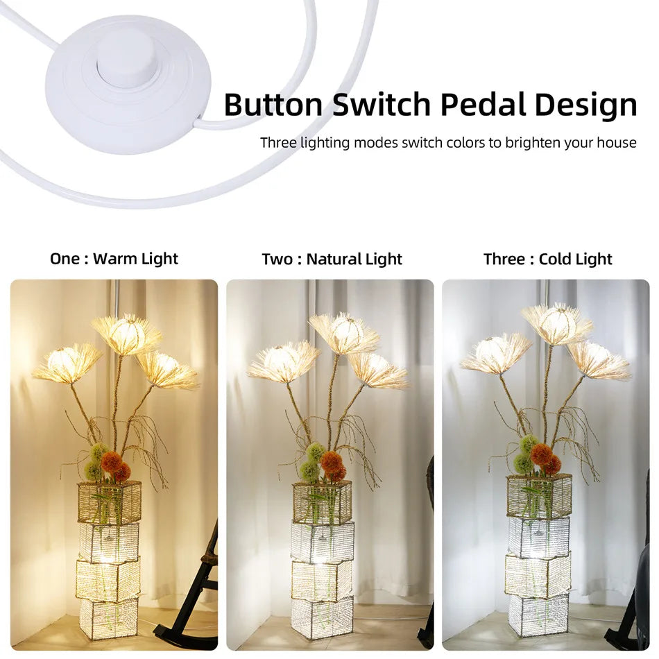 LUVODI Modern Decorative Floor Lamp With Rattan Tree Lantern