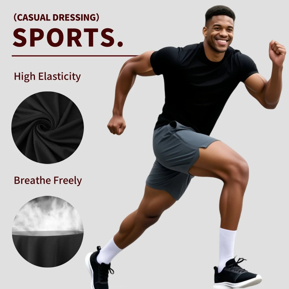 Men's Sports Round Neck Short Sleeve Shirt For Golf And Outdoor Activities