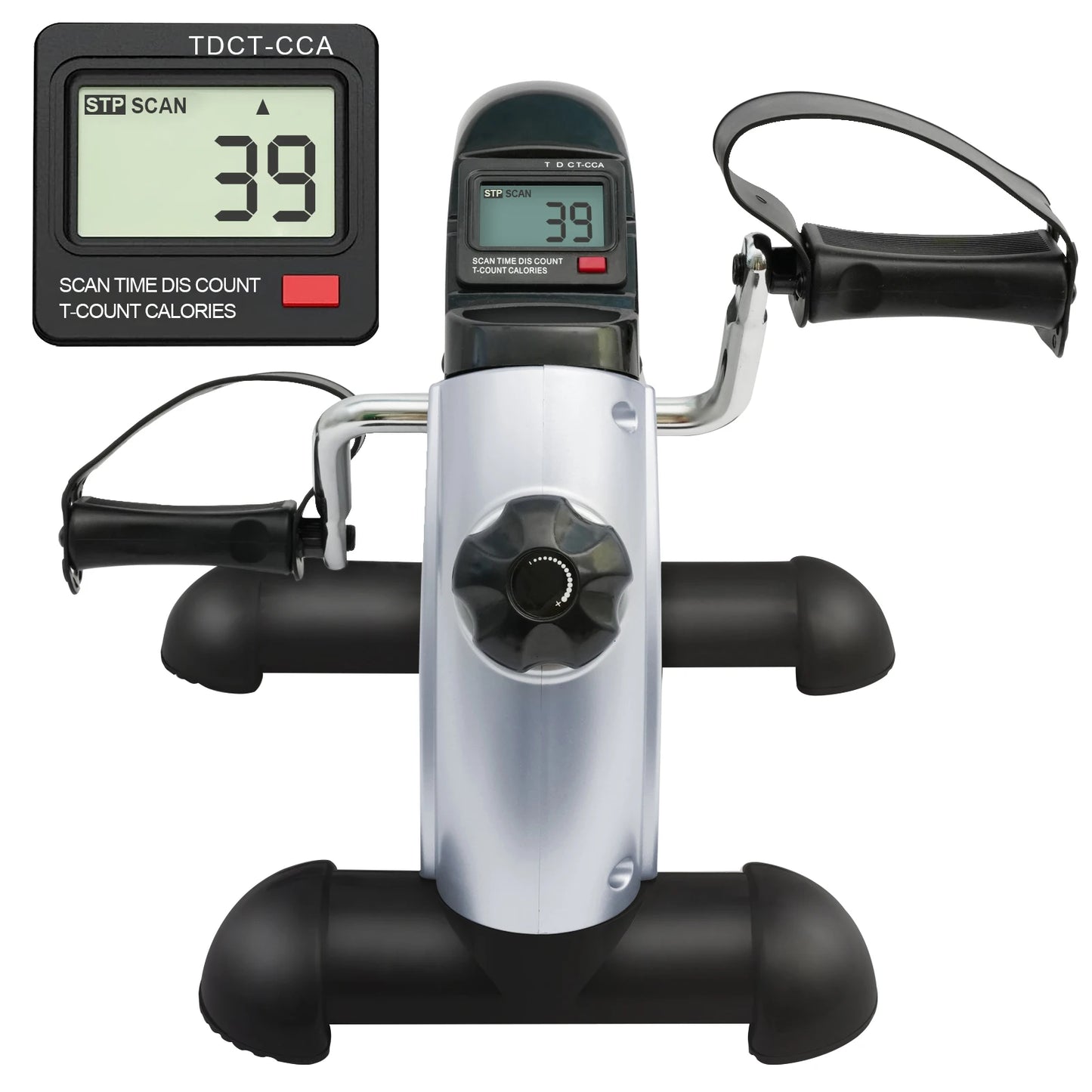 Under Desk Pedal Exerciser Mini Exercise Bike With LCD