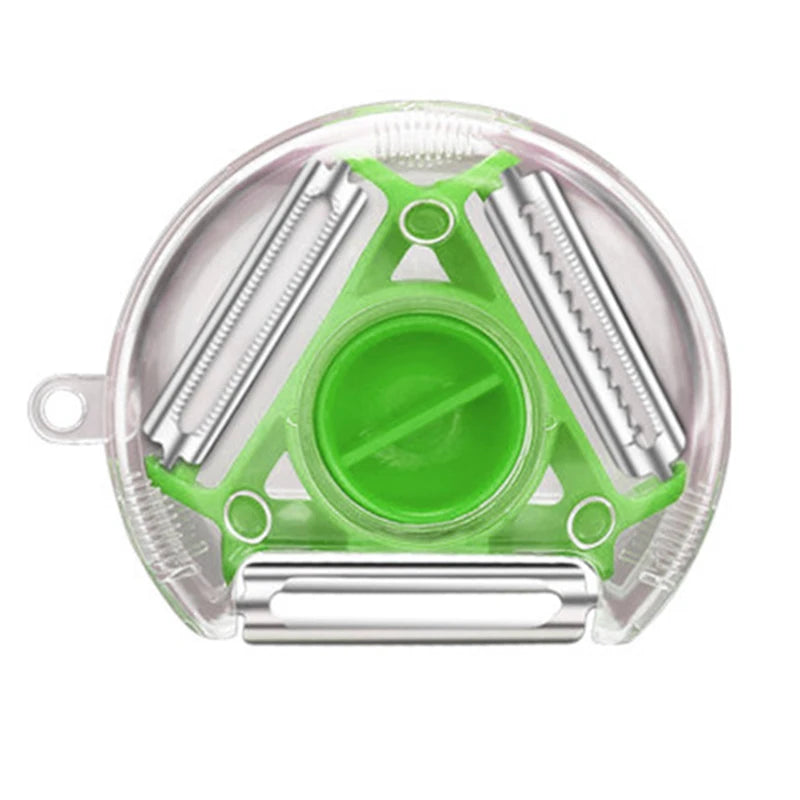 YOCITY 3 In 1 Magic Trio Peeler Set Slicer Shredder Julienne Cutter