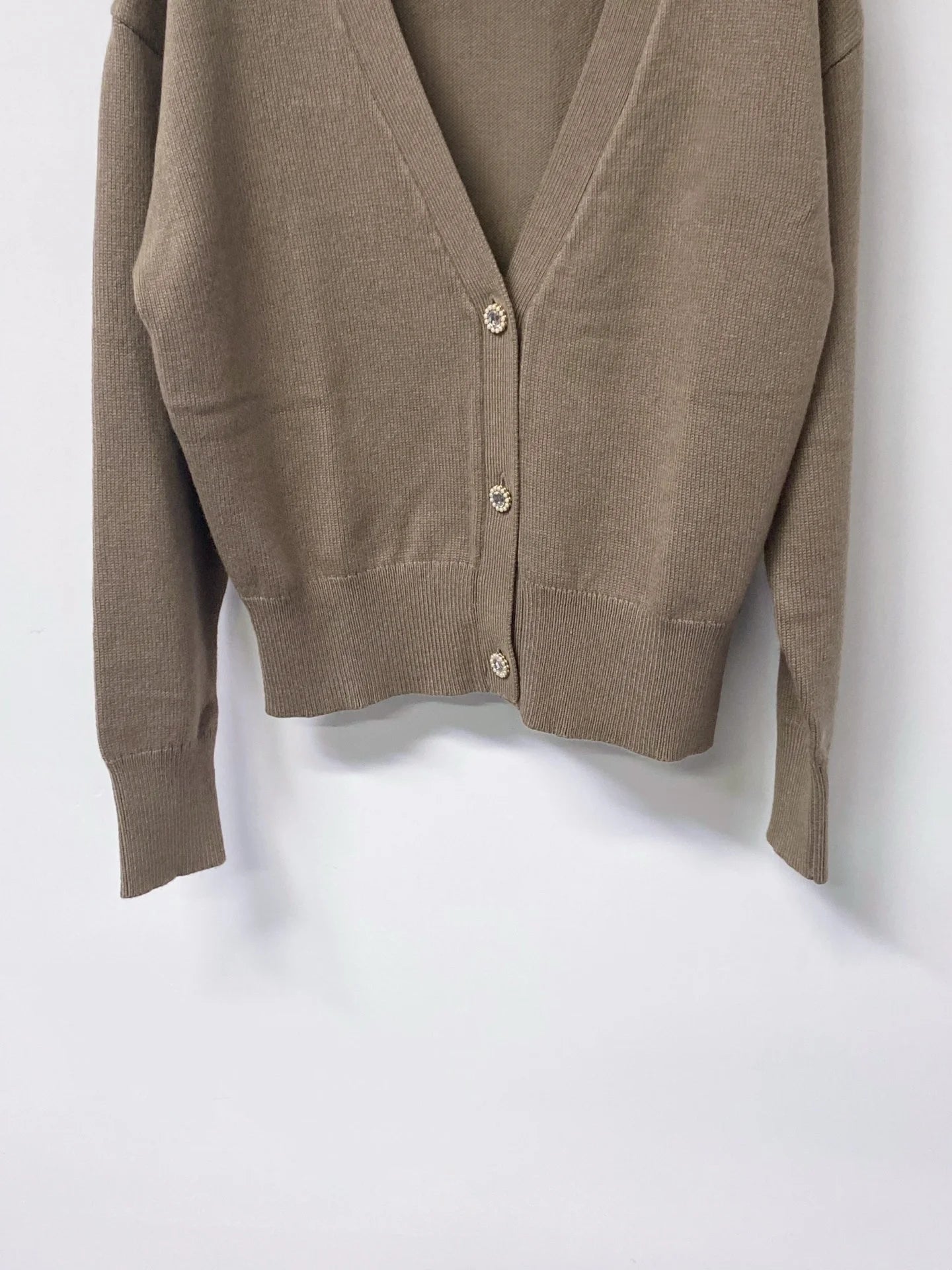 Women's Loose Knitted Long Sleeve Button Front Cardigan