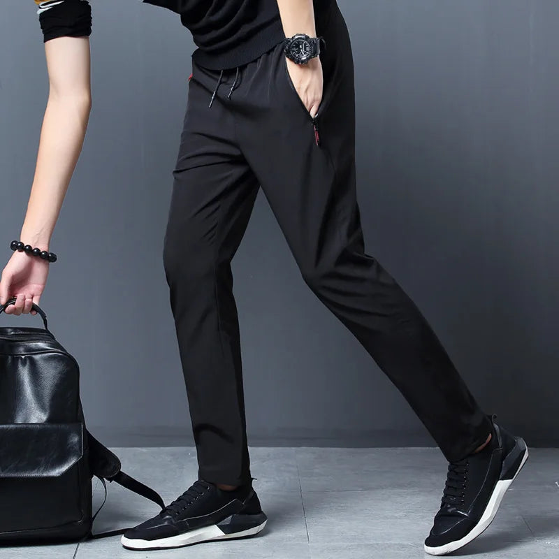 Snow Pinnacle Mens Casual Stretch Jogger Pants Elastic Waist