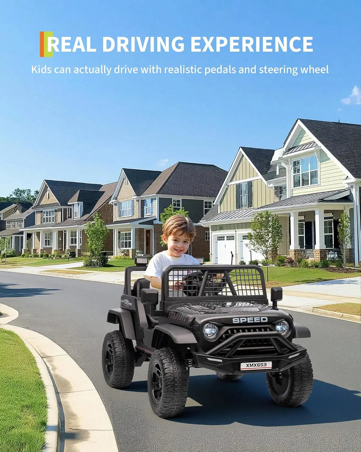 HiMISS Electric Ride On Car For Kids With Remote Control
