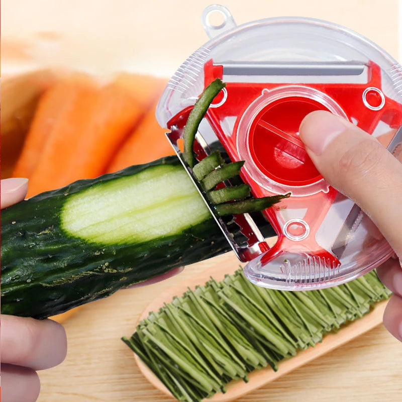 YOCITY 3 In 1 Magic Trio Peeler Set Slicer Shredder Julienne Cutter