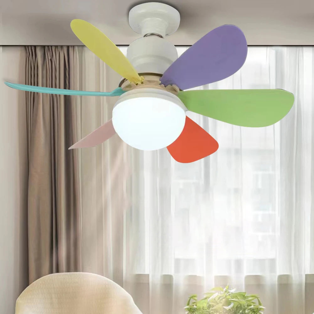 Ceiling Fan With Light And Remote Adjustable Speed For Home Office