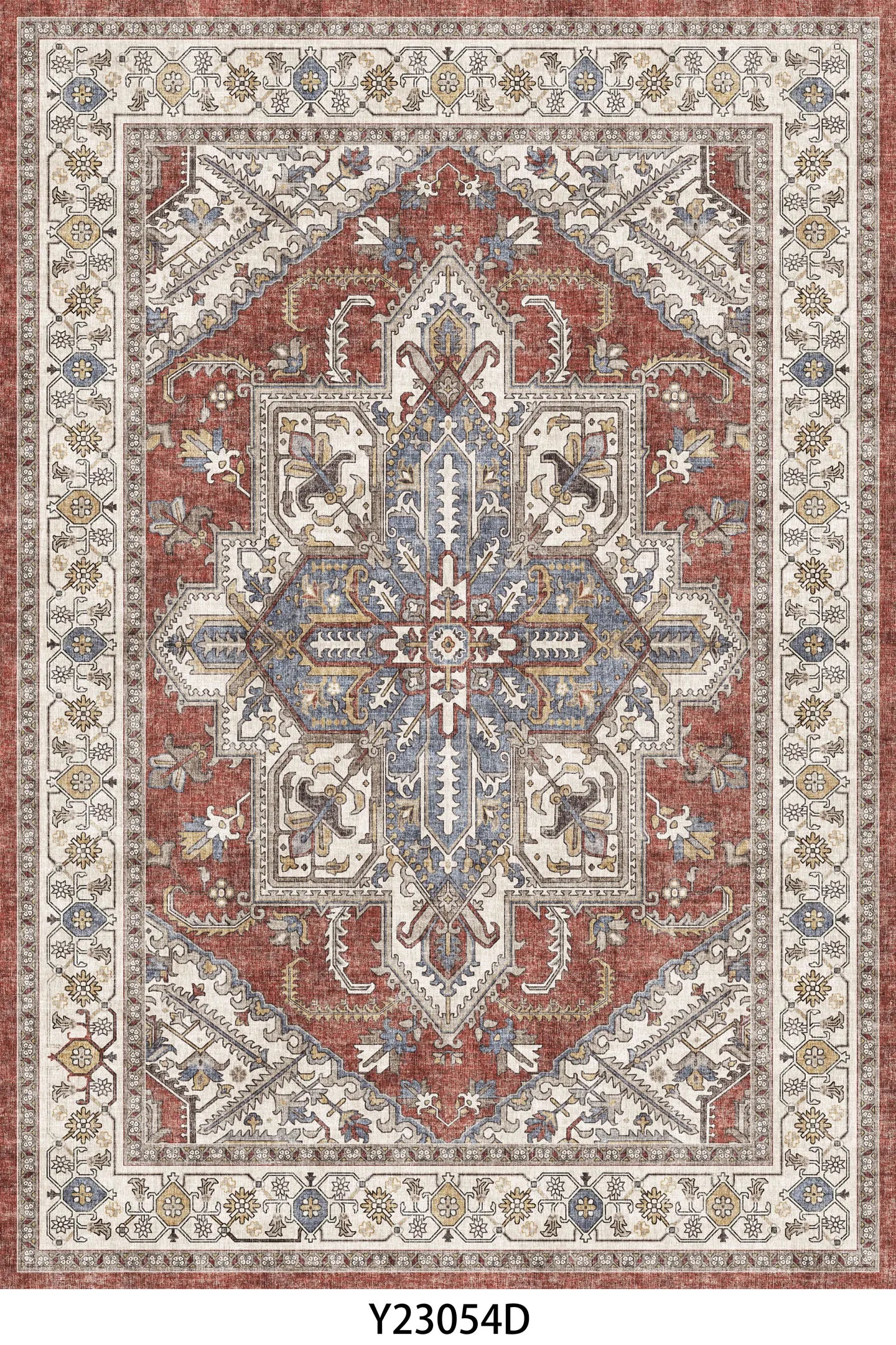NONEDesign Kilim Rug Vintage Ethnic Floor Mat for Living Room